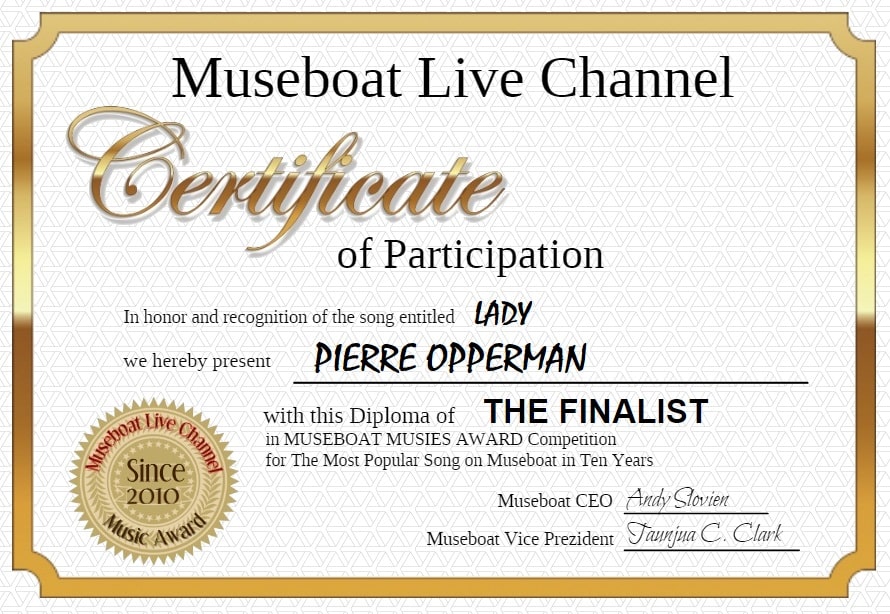 PIERRE OPPERMAN on Museboat LIve